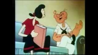 Popeye The Sailor Man Cartoon - Fright To The Finish Halloween 1954