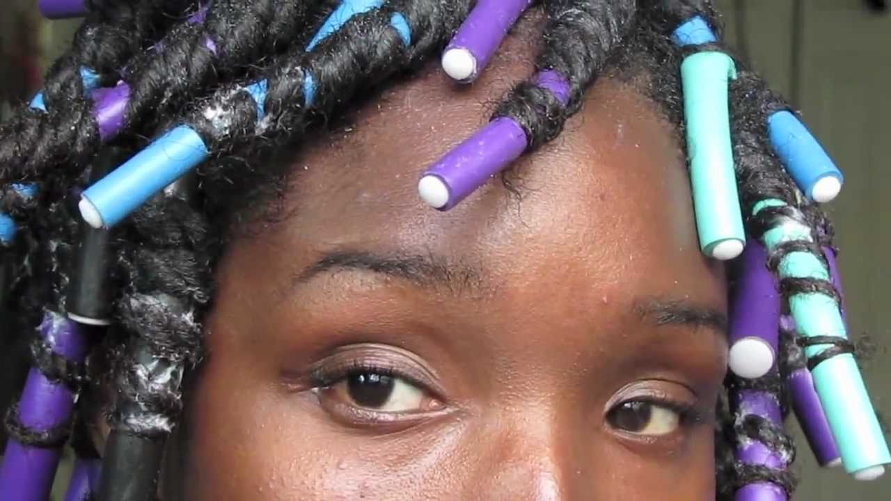 NATURAL & TRANSITIONING HAIR: SPIRAL CURLS WITH FLEXIRODS - YouTube