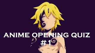 Anime Opening Quiz #1 (Very Easy - Hard)