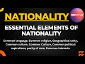 Essential Elements of Nationality | Features of Nationality | International Law |