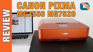 Canon Pixma MG7550 MG7520 Demo & Review