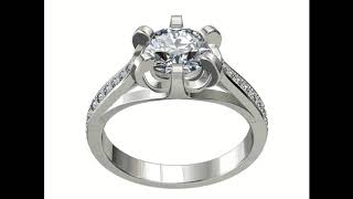 JEWELRY ENGAGEMENT RING STL FILE FOR DOWNLOAD AND PRINT- CC4 3D print model
