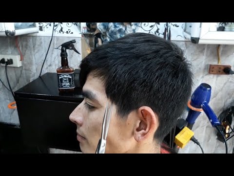 cắt tóc nam # tóc nhiều khuôn mặt gầy .