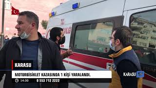 Karasuda Motor Kazası Motorbilet Mevlana Caddesi Karasu Sakarya