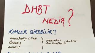 Dhbt Nedir? Merak Edilenler-Konuları-Mülakat