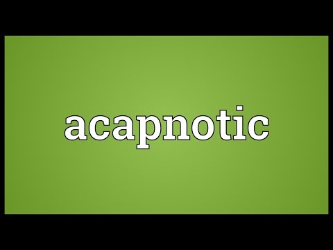 Header of Acapnotic