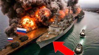 Ukraines 221 Drones Blew Up Putins Main Oil Port