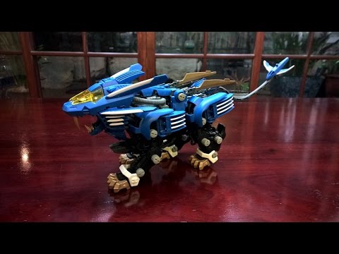 TOMY ZOIDS RZ-028 BLADE LIGER 超重劍長牙獅(AB獅) ブレードライガー TOMYTOMYZOIDSRZ-028 BLADE LIGER 超重劍長牙獅 ブレードライガー 2000年發售，牙與爪為金屬件。