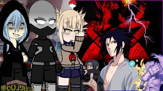 MHA/BHNA League of Villains react to Sasuke Uchiha || Naruto