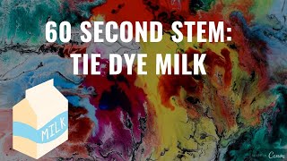 60 Second STEM: Tie Dye Milk