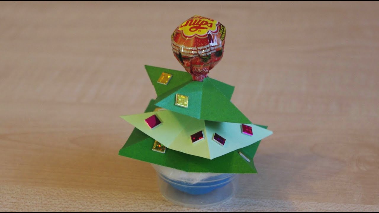 Ёлочка из чупа чупсов