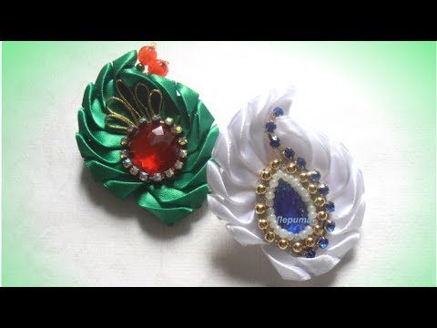 Брошки из атласных лент канзаши мастер класс Брошки из атласных лент канзаши мастер класс