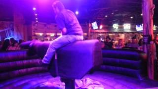 David Riding Mechanical Bull At Gilleys