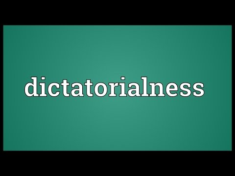 Header of dictatorialness