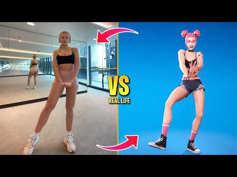 FORTNITE DANCES IN REAL LIFE (Desirable, Take it Slow, Snoop's Walk, Moongazer, Caffeinated)
