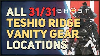 All Teshio Ridge Vanity Gear Locations Ghost Of Yotei
