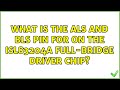 What is the ALS and BLS pin for on the ISL83204A full-bridge driver chip?