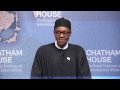 Gen [rtd.] Buhari - Chatham House, UK Speech - 02262015