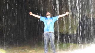 Taking A Shower At Umbrella Falls In Karabakh