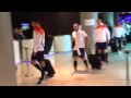 Netherlands' World Cup team arrives at Sao Paulo hotel