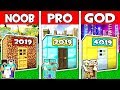 Minecraft - NOOB vs PRO vs GOD : FAMILY TIME MACHINE in Minecraft Animation