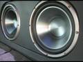 Mazda 323f ba custom car audio system. Part 2. Bass test 60% (2 KENWOOD KFC-W3514DVC SUBWOOFERS)