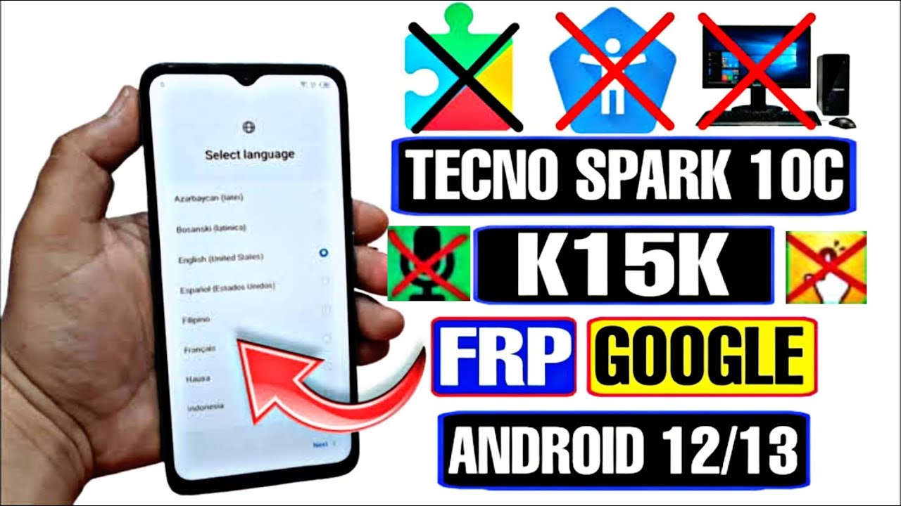 Tecno Spark 10c(K15k) FRP Bypass NEW METHOD 2025 Android Tecno Spark 10c(K15k) FRP Bypass NEW METHOD 2025 Android