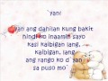 Kaibigan lang- hambog ng SAGPRO krew (Lyrics)