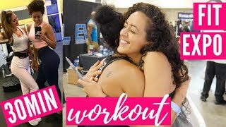 FIT EXPO WEEKEND & 30MIN BOOTY & LEG WORKOUT FT. TAYLOR CHAMBERLAIN!