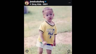 A Baby Bang Chan Looks So Cute
