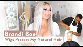 Brandi Bae Slays In This Natural Icy Blonde Lace Wig