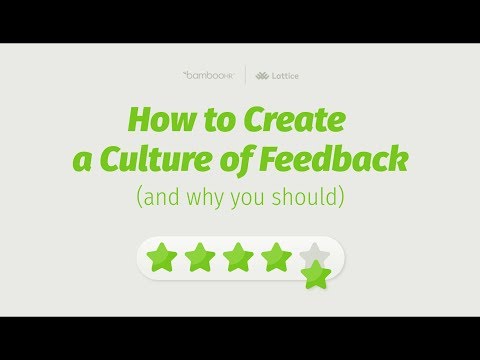 How to Create a Culture of Feedback (and why you should) - YouTube