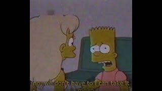 Depressing Simpsons Sad Instagram Mood Edit Heartbreak Club