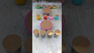 Relaxing Sand Bowl And Gl Cake Cutting Asmr