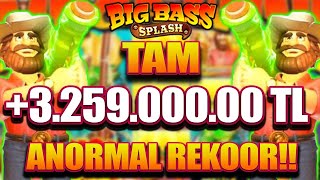 Big Bass Splash | 🐠 +3.259.000.00 Tl Anormal Rekor Kirildi!! | Tek Elde Ölüm Vuruşu!!!