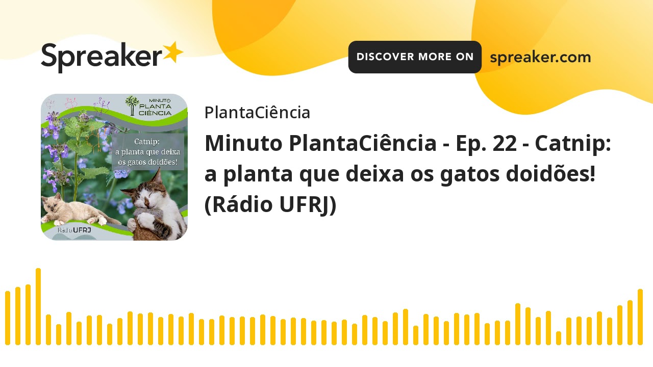 Minuto PlantaCiência - Ep. 22 - Catnip: a planta que deixa os gatos doidões! (Rádio UFRJ) (made with