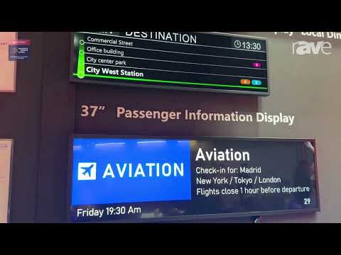ISE 2025: RisingStar Explains Passenger Information Display In Range of Sizes and Brightness
