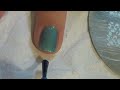 how to create a blue zebra print nail design