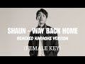 SHAUN - "Way Back Home" feat. Conor Maynard (Karaoke 'Remixed Version') ENGLISH/KOREAN (FEMALE KEY)