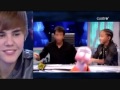 Justin Bieber cantando Never Say Never en el Hormiguero