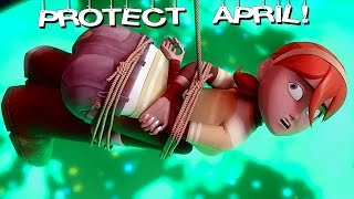 Protect April O'Neil! Leonardo & Ninja Turtles animation vs gameplay. TMNT Legends Episode