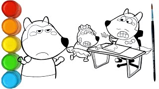 Lusi Jangan Membuat Ayah Marah - Menggambar Dan Mewarnai Wolfoo Belajar Sopan Santun Untuk Anak
