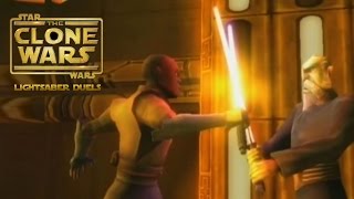 Star Wars: The Clone Wars - Lightsaber Duels (Wii) Gameplay: Mace Windu vs Count Dooku