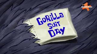 Spongebob Squarepants - Gorilla Suit Day Le Card Taiwanese Mandarin