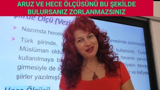Aruz Ve Hece Ölçüsünü Bu Şeki̇lde Bulursaniz Zorlanmazsiniz.