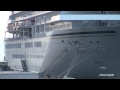 [ASUKA II Leave port] 豪華客船「飛鳥Ⅱ」夕暮れの伏木富山港を出港 2012.9.14