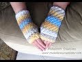 Watch Brick Stitch Finger less Gloves - Crochet Tutorial Video