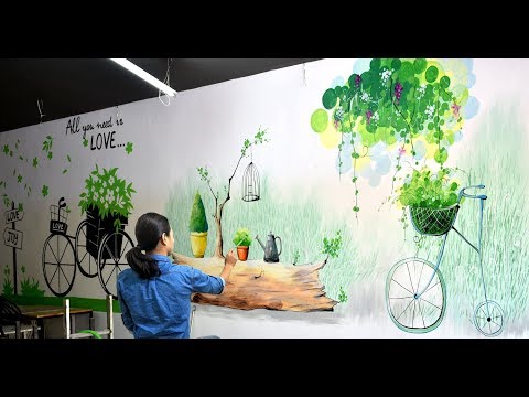Vẽ tranh tường trang trí quán cafe, đồ uống, các hệ thống nhà hàng.(Phần 3). ĐT: 0969.033.288