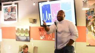 Frankie Wilson Speaks at Naked Stage Dallas