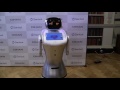 Humanoid robot Sanbot shows his dance moves